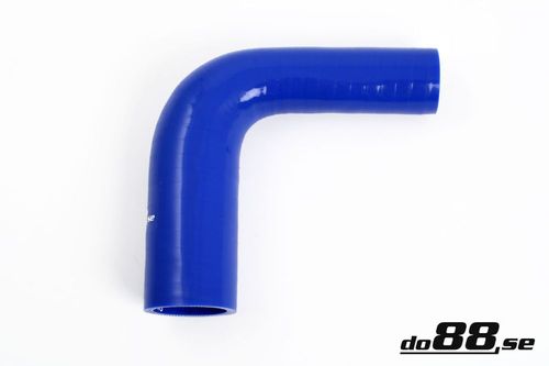 Wąż silikonowy kolanko redukcyjne do88 Niebieski BR90G19-25