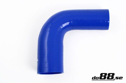 Wąż silikonowy kolanko redukcyjne do88 Niebieski BR90G51-70