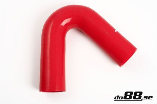 Wąż silikonowy kolanko do88 Czerwony RB135G48