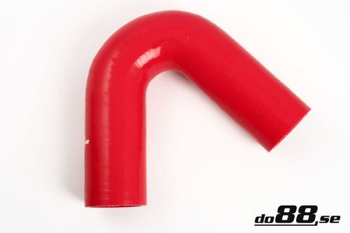 Wąż silikonowy kolanko do88 Czerwony RB135G57