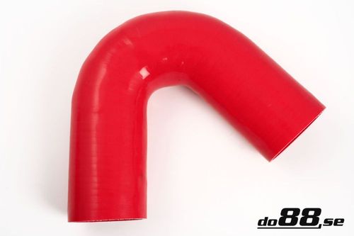Wąż silikonowy kolanko do88 Czerwony RB135G89