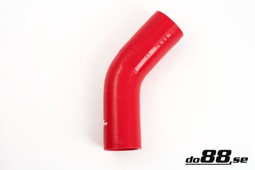 Wąż silikonowy kolanko do88 Czerwony RB45G51