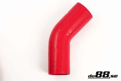 Wąż silikonowy kolanko do88 Czerwony RB45G63