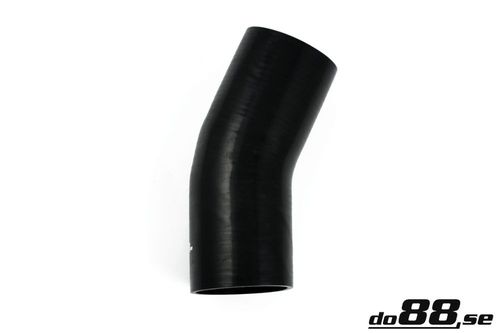 Wąż silikonowy kolanko do88 Czarny SB25G114