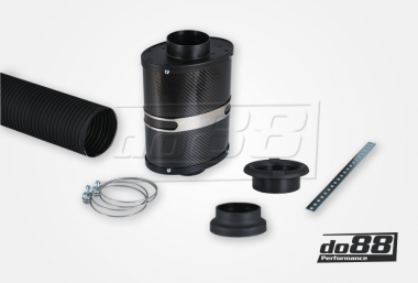 BMC OTA Oval Trumpet Airbox, Carbon fiber, Connection 85mm, Length 295mm