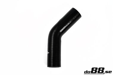 Silicone Hose Black 45 degree 1,375'' (35mm)