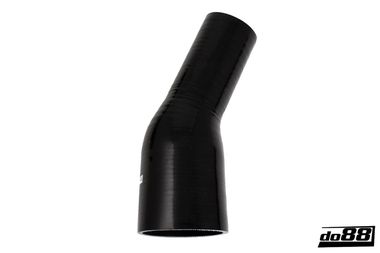 Silicone Hose Black 25 degree 2,75 - 3'' (70 - 76mm)