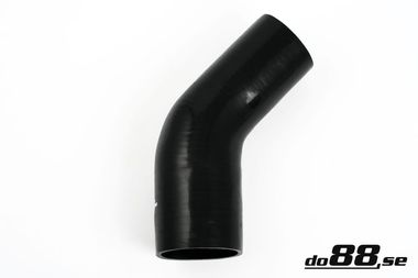 Silicone Hose Black 45 degree 2,5 - 2,75'' (63 - 70mm)