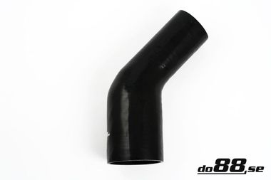 Silicone Hose Black 45 degree 3 - 4'' (76 - 102mm)