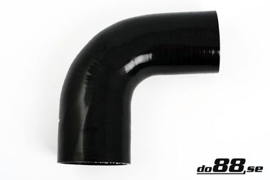 Silicone Hose Black 90 degree 2,75 - 3'' (70 - 76mm)