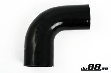 Silicone Hose Black 90 degree 2,75 - 3,25'' (70-83mm)