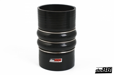 Silicone Hose Black 2-Humps 3,25'' (83mm)