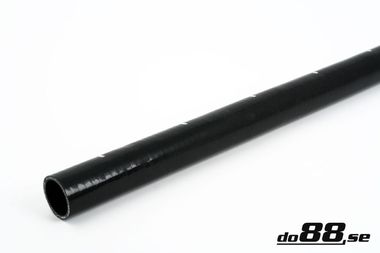 Silicone Hose Black straight length 1'' (25mm)