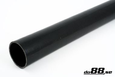 Silicone Hose Black straight length 3,125'' (80mm)