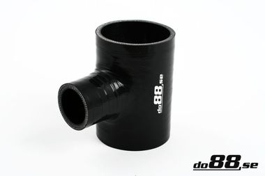 Silicone Hose Black T 2,5'' + 1,25'' (63+32mm)