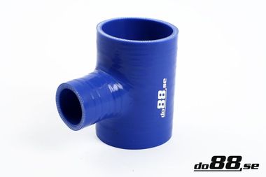 Silicone Hose Blue T 2,375'' + 1''  (60mm+25mm)
