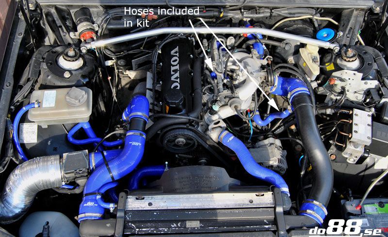 Volvo 700 940 Turbo 88 98 Ideling valve hoses 740 85 91 94