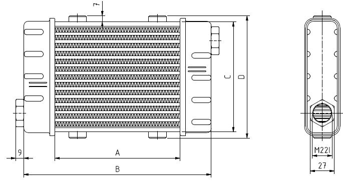 Setrab SlimLine oil cooler 10 row 420mm