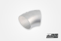 Aluminum pipe 45° 100x3 mm, long radius Aluminum pipe 45° 100x3 mm, long radius