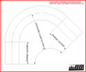 Aluminium pipe 135 degree 1,375\'\' (35mm)