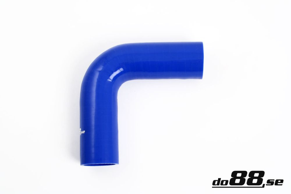 Silicone Hose Blue 90 degree 1,375\'\' (35mm) in the group Silicone hose / hoses / Silicone hose Blue / Elbows / 90 degree at do88 AB (B90G35)