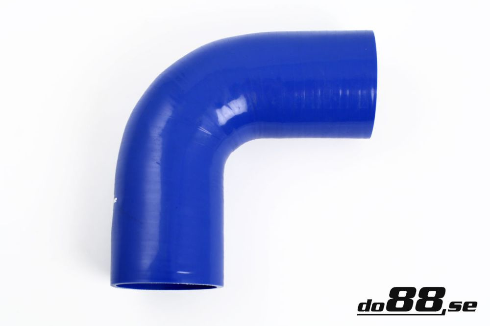 Silicone hose blue 90 degree 3,25'' (83mm)