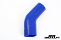 Silicone Hose Blue 45 degree 2,75 - 3\'\' (70 - 76mm)