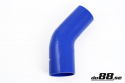 Silicone Hose Blue 45 degree 3,125 - 3,5\'\' (80-89mm)