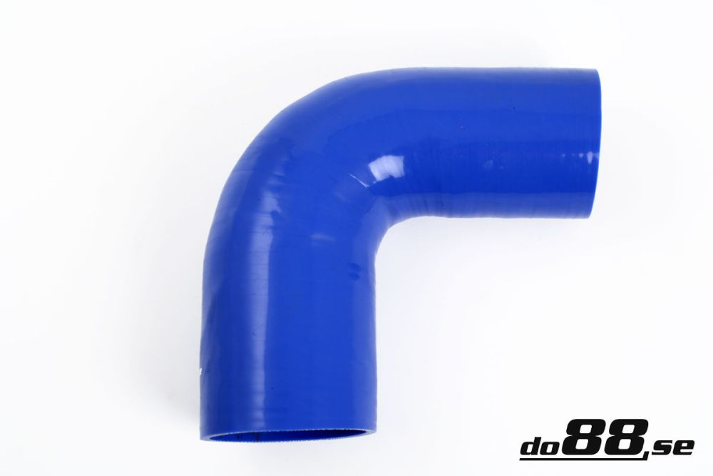 Silicone Hose Blue 90 degree 2,75 - 3,125\'\' (70 - 80mm) in the group Silicone hose / hoses / Silicone hose Blue / Reducing elbow / 90 degree at do88 AB (BR90G70-80)
