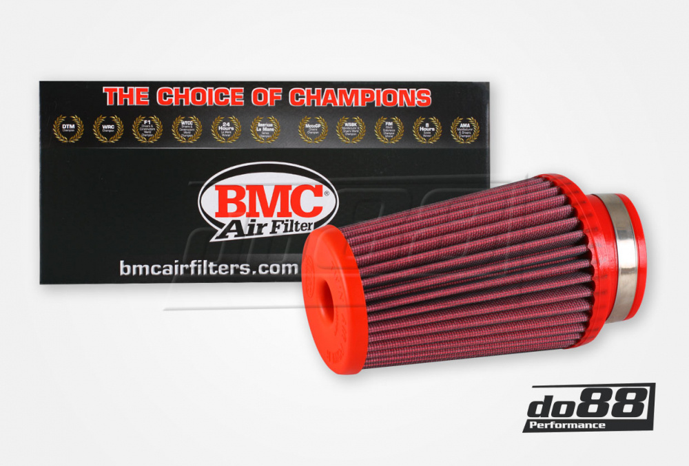 BMC Twin Air Conical Air Filter, Connection 65mm, Length 150mm, 15° in the group Engine / Tuning / Air filter / BMC Conical Air Filter at do88 AB (FBTW65-150P)