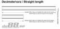 Silicone Hose Blue straight length 1,875\'\' (48mm)