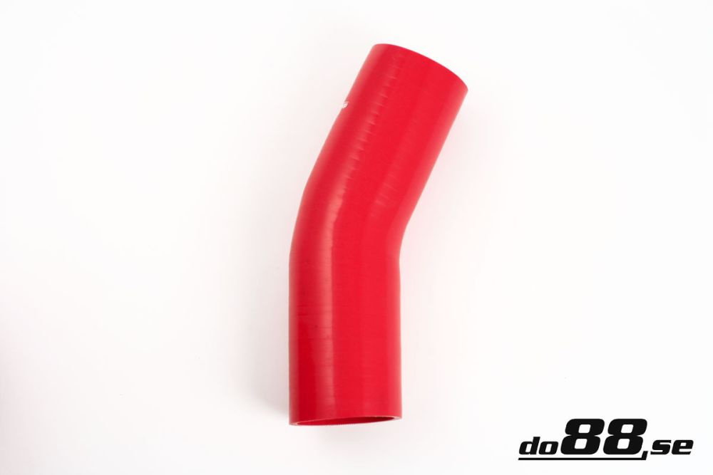 Silicone Hose Red 25 degree 2,375\'\' (60mm) in the group Silicone hose / hoses / Silicone hose Red / Elbows / 25 degree at do88 AB (RB25G60)