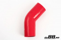 Silicone Hose Red 45 degree 3,25'' (83mm) Silicone Hose Red 45 degree 3,25'' (83mm)