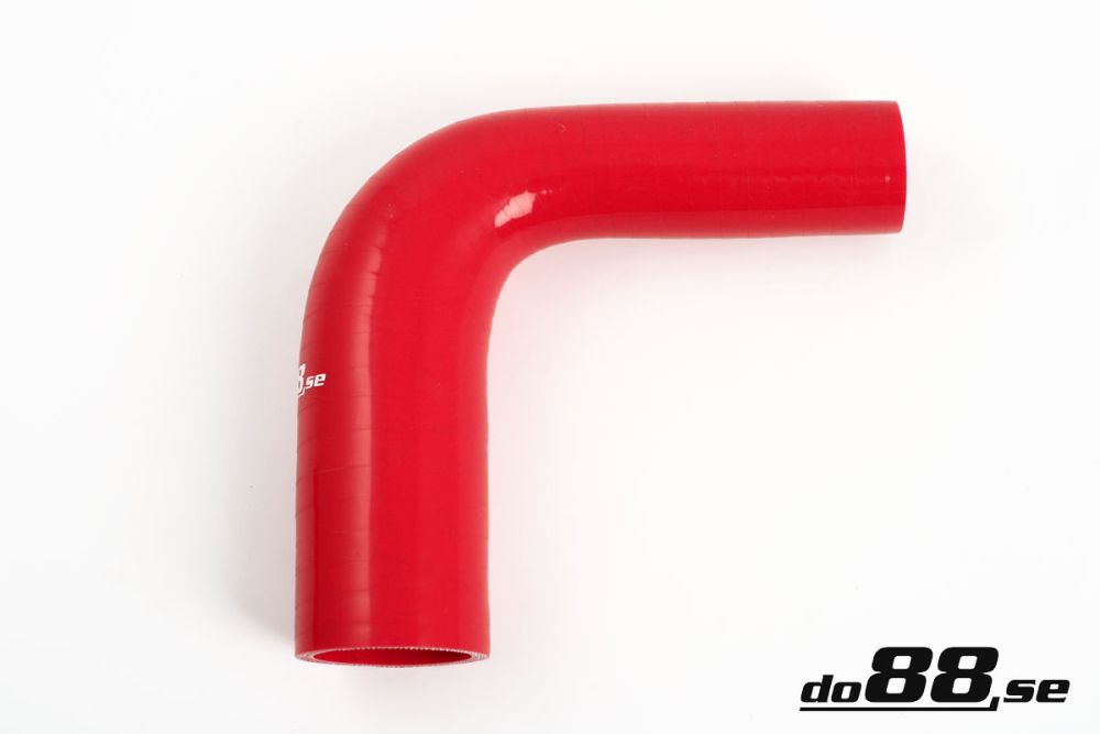 Silicone Hose Red 90 degree 1 - 1,25\'\' (25 - 32mm) in the group Silicone hose / hoses / Silicone hose Red / Reducing elbow / 90 degree at do88 AB (RBR90G25-32)