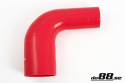 Silicone Hose Red 90 degree 2,25 - 2,75\'\'
