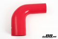 Silicone Hose Red 90 degree 2,375 - 2,5'' (60 - 63mm) Silicone Hose Red 90 degree 2,375 - 2,5'' (60 - 63mm)