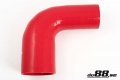 Silicone Hose Red 90 degree 3,5 - 4'' (89 - 102mm) Silicone Hose Red 90 degree 3,5 - 4'' (89 - 102mm)