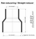 Silicone Hose Red Reducer 1,625 - 2\'\' (41-51mm)
