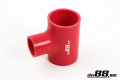 Silicone Hose Red T 2,5'' + 1,5'' (63+38mm)
