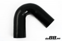 Silicone Hose Black 135 degree 3,5\'\' (89mm)