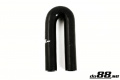 Silicone Hose Black 180 degree 0,25'' (6,5mm) Silicone Hose Black 180 degree 0,25'' (6,5mm)