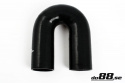 Silicone Hose Black 180 degree 2,5\'\' (63mm)
