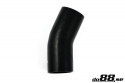 Silicone Hose Black 25 degree 4,25\'\' (108mm)