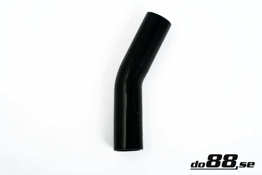 Silicone Hose Black 25 degree 1\'\' (25mm) in the group Silicone hose / hoses / Silicone hose Black / Elbows / 25 degree at do88 AB (SB25G25)