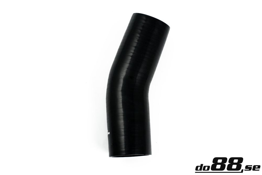 Silicone Hose Black 25 degree 2,875\'\' (73mm) in the group Silicone hose / hoses / Silicone hose Black / Elbows / 25 degree at do88 AB (SB25G73)