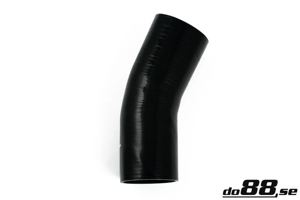 Silicone Hose Black 25 degree 3,5\'\' (89mm) in the group Silicone hose / hoses / Silicone hose Black / Elbows / 25 degree at do88 AB (SB25G89)