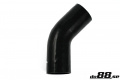 Silicone Hose Black 45 degree 4'' (102mm) Silicone Hose Black 45 degree 4'' (102mm)