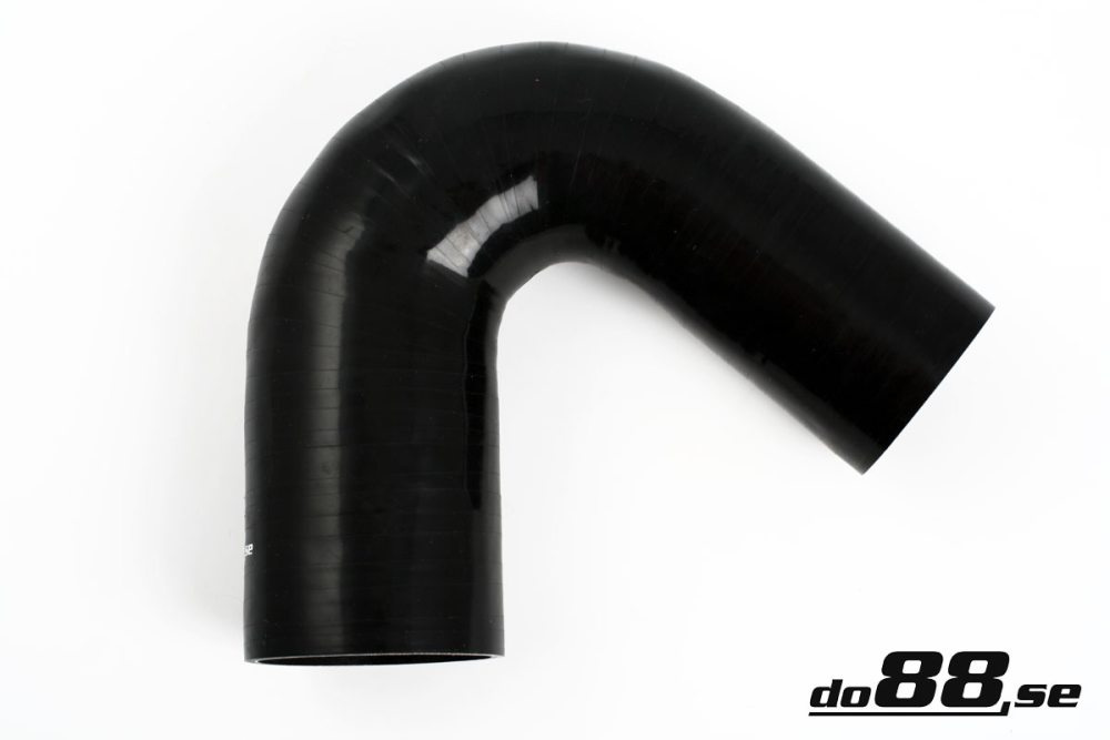 Silicone Hose Black 135 degree 2,75 - 3,125\'\' (70-80mm) in the group Silicone hose / hoses / Silicone hose Black / Reducing elbow / 135 degree at do88 AB (SBR135G70-80)