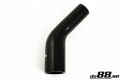 Silicone Hose Black 45 degree 1,625 - 2'' (41-51mm) Silicone Hose Black 45 degree 1,625 - 2'' (41-51mm)