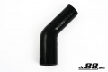 Silicone Hose Black 45 degree 2,375 - 3,25'' (60-83mm) Silicone Hose Black 45 degree 2,375 - 3,25'' (60-83mm)